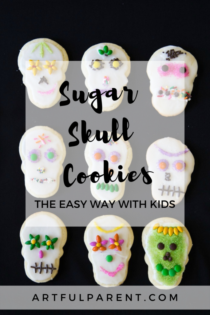 sugar skull cookies pin