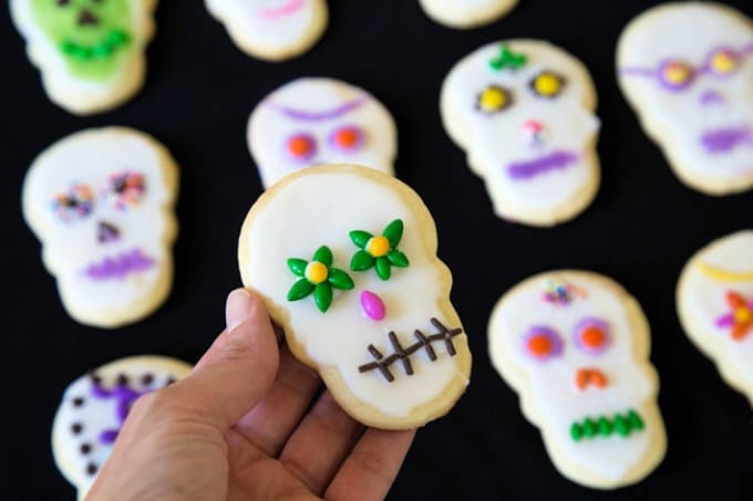 sugar skull cookies