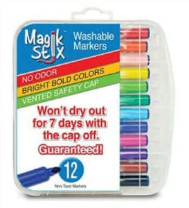 Magic Stix Markers in a 12 Pack Case