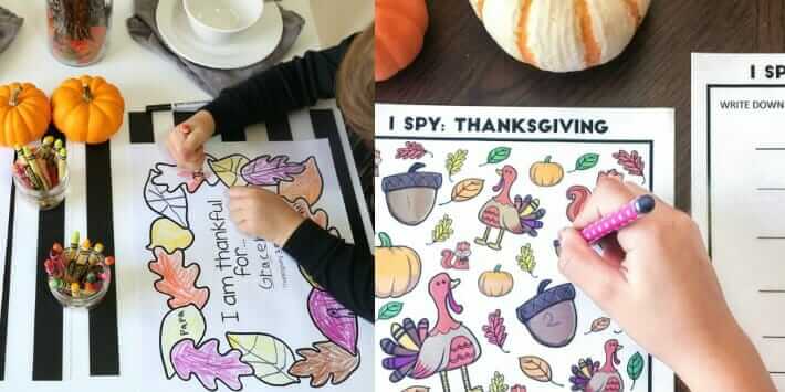 Thanksgiving Activities for Kids - Thanksgiving Printables for Kids