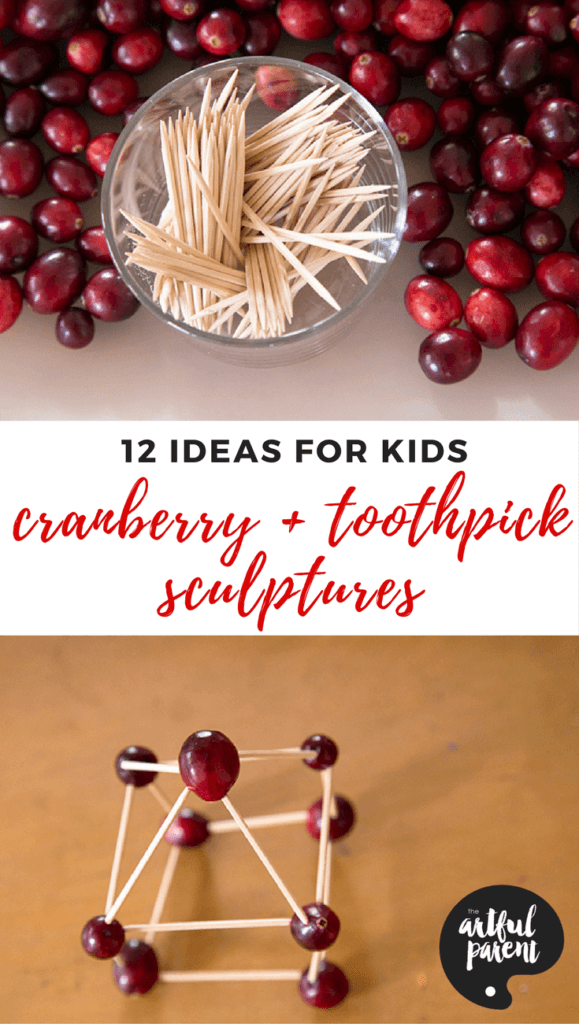 Cranberry + Toothpick Sculptures for Kids