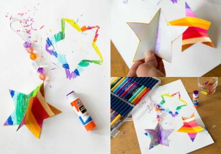 How to Assemble 3D Paper Star Ornaments