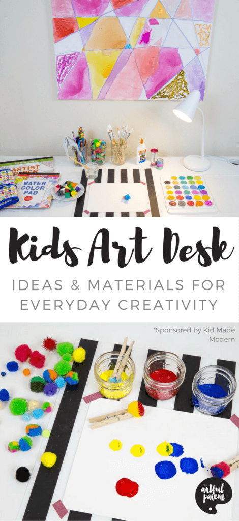 Children's Art Desk - Ideas & Materials for Everyday Creativity