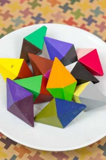 Octahedron Crayons for Kids