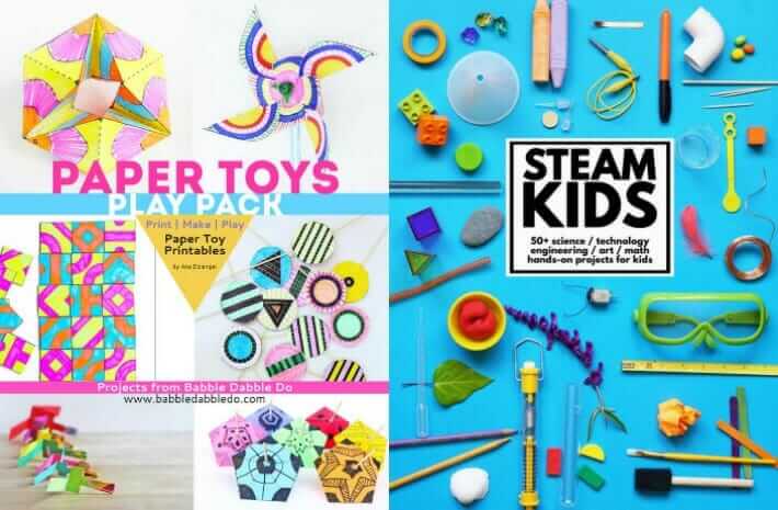 Paper Toys Play Pack and STEAM Kids ebook by Ana Dziengel 