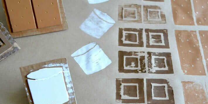 10 Make Your Own Stamp Set Ideas - Cardboard Stamps