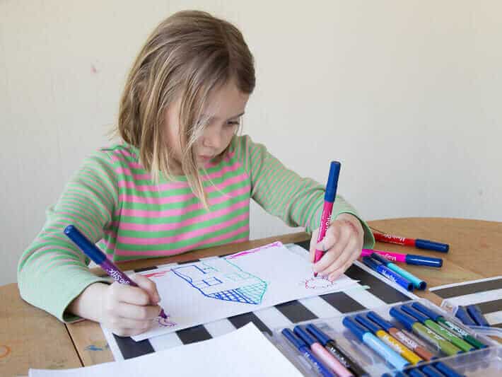 Double Doodle Marker Art for Kids