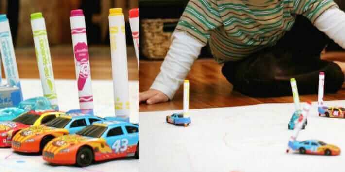 Marker Art Ideas for Kids - Drawing with Cars