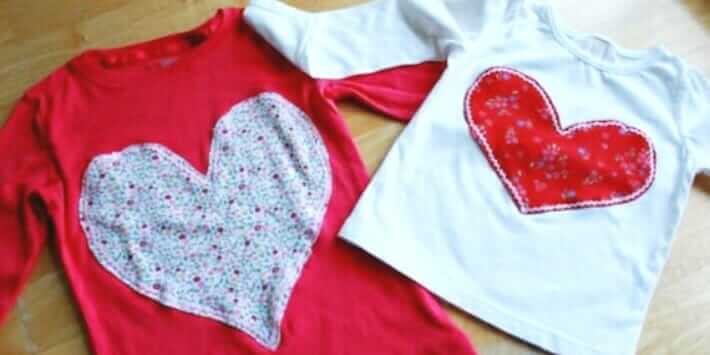 Make a Heart Applique Shirt for Valentine's Day