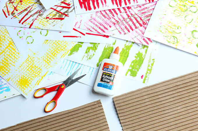 Printmaking with a DIY stamp