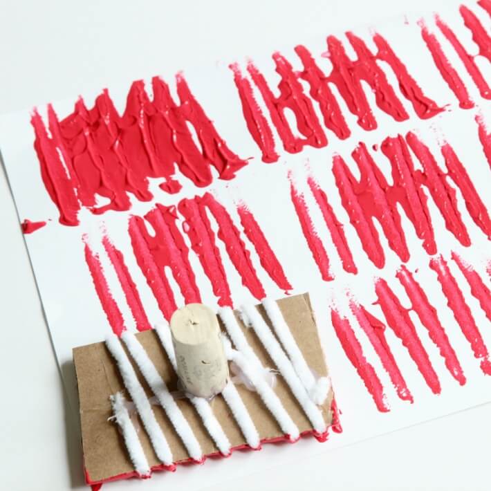 DIY Stamp with Cardboard and Pipecleaners