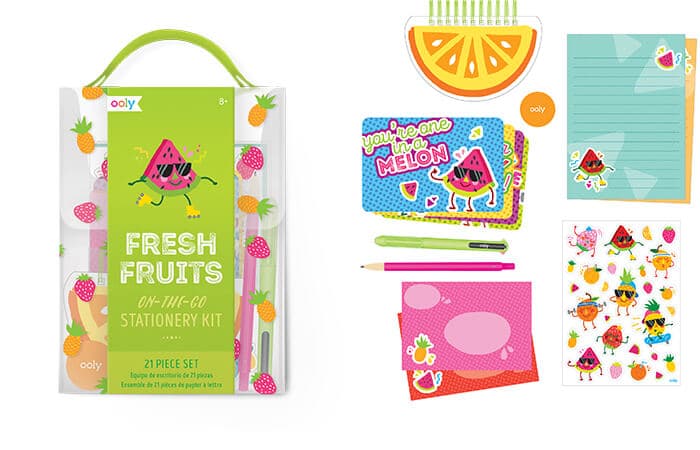 Fresh Fruits on-the-go Stationery Kit
