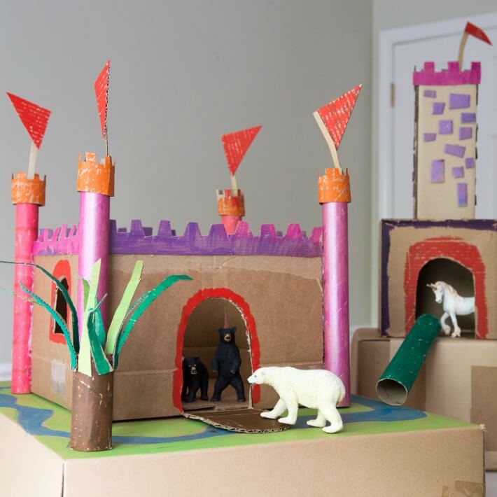 Cardboard Castles For School Projects