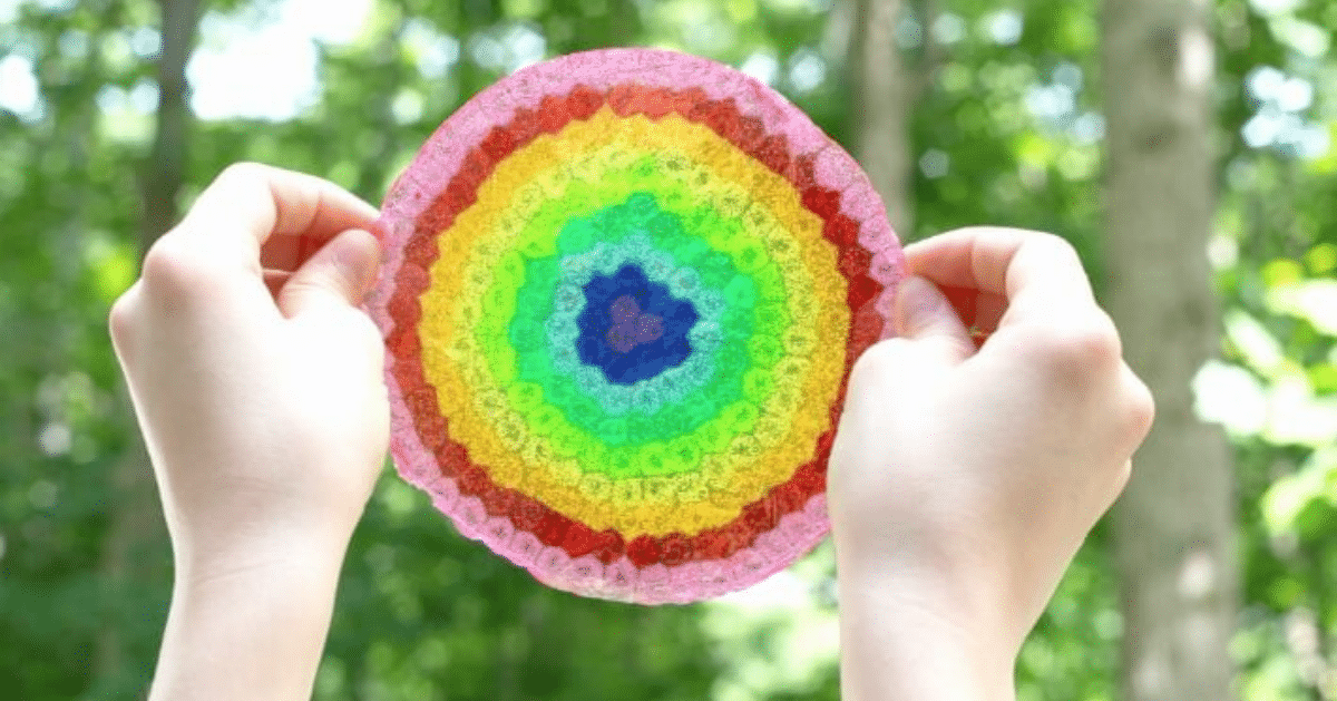How to Make Rainbow Plastic Bead Suncatchers