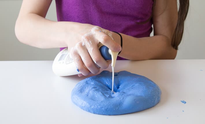 The Best Butter Slime Recipe - add lotion