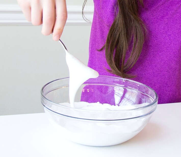 The Best Butter Slime Recipe - Mix glue and shaving foam
