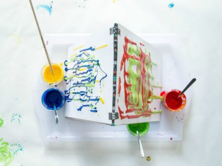 How To Do Drip Painting For Kids   Drip Painting Featured Image 768x576 