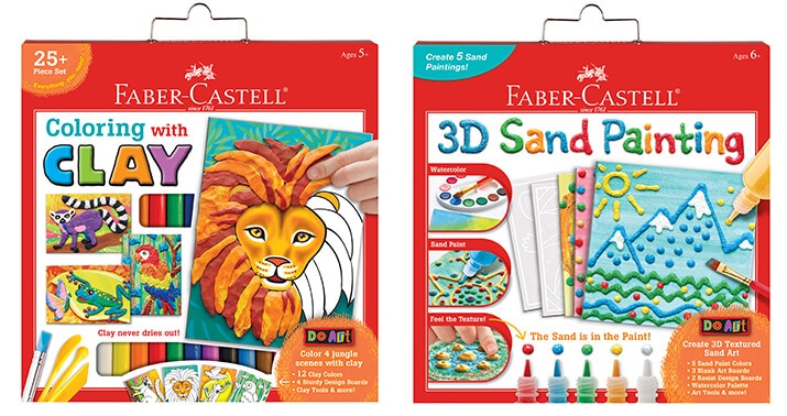Faber Castell Do Art Coloring with Clay & Faber Castell Do Art 3D Sand Painting