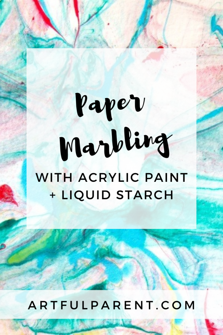 How to Do Paper Marbling with Liquid Starch The Artful Parent