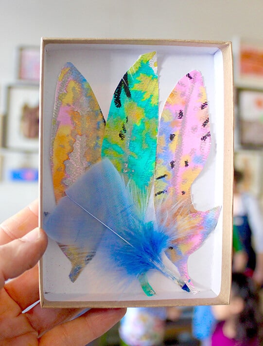 Feather Art In A Box A Nature Drawing Painting Activity For Kids