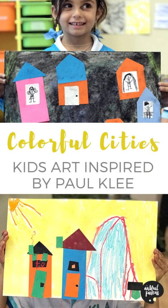 Paul Klee Art for Kids - Collaging Colorful Cities