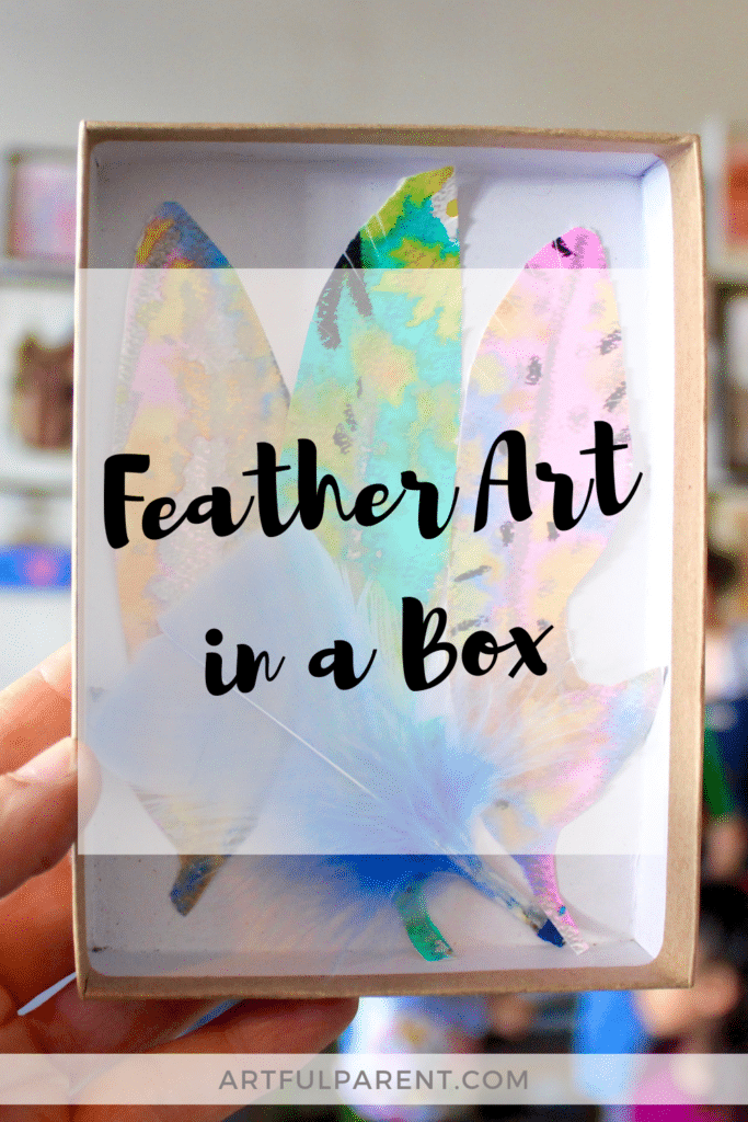 feather art in a box 2 pinterest