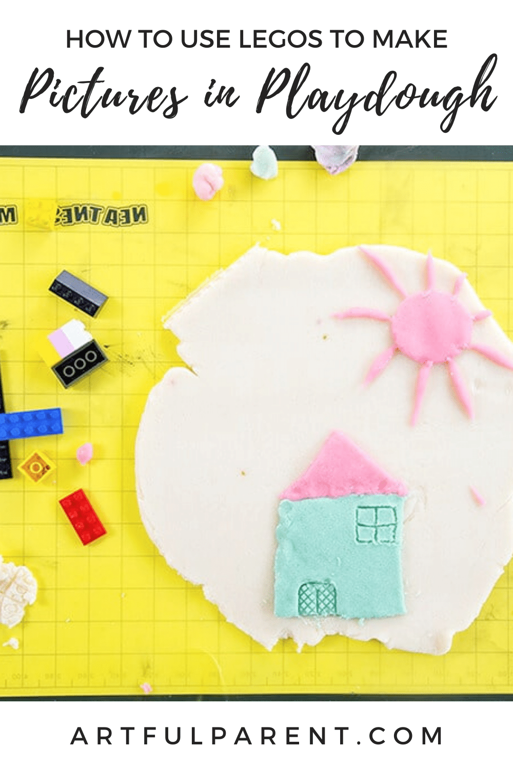 How to Use LEGOs to Make Pictures in Playdough