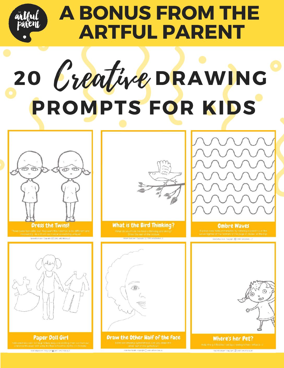 Creative Drawing Ideas for Kids (+ FREE Printable!) - The Artful Parent