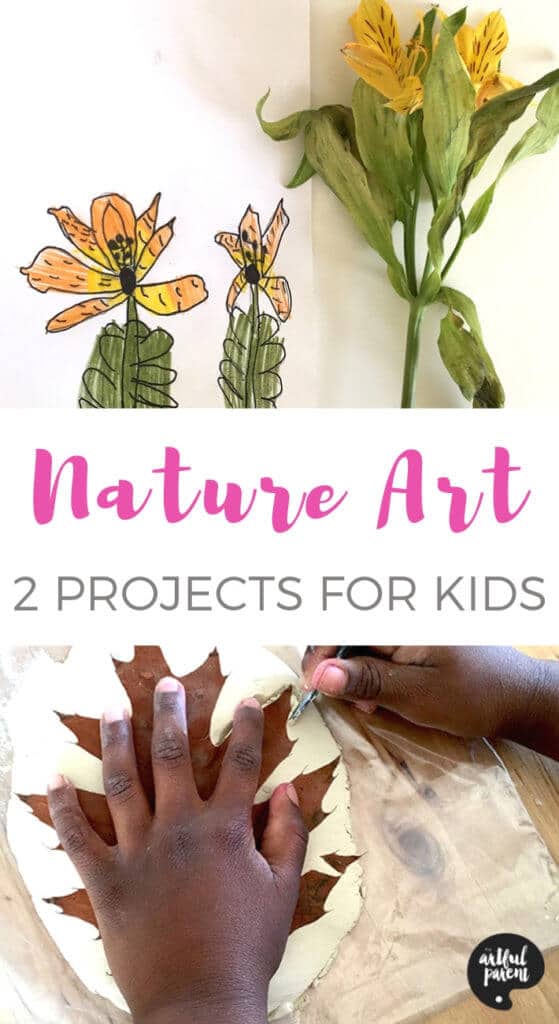 2 Nature Inspired Art Activities for Kids Pin
