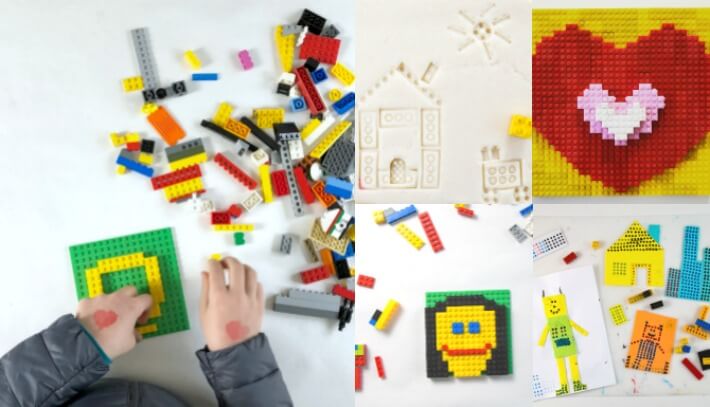 13 Fun and Creative LEGO Art Ideas for Kids Collage