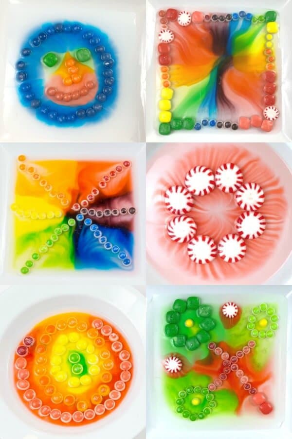 Dissolving Candy Art - Expanding on the Rainbow Skittles Experiment with Kids