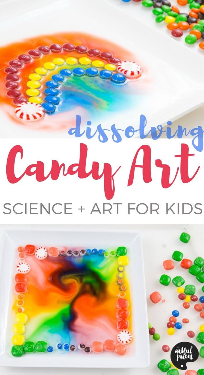 Dissolving Candy Art - an art and science activity for kids
