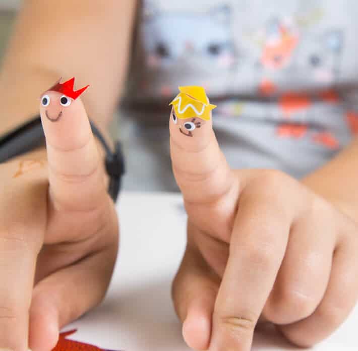 Sticker finger puppets and other creative ways to use stickers for kids