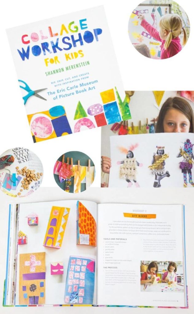 Collage Workshop Book by Shannon Merenstein - 9 Art Activity Books for Kids