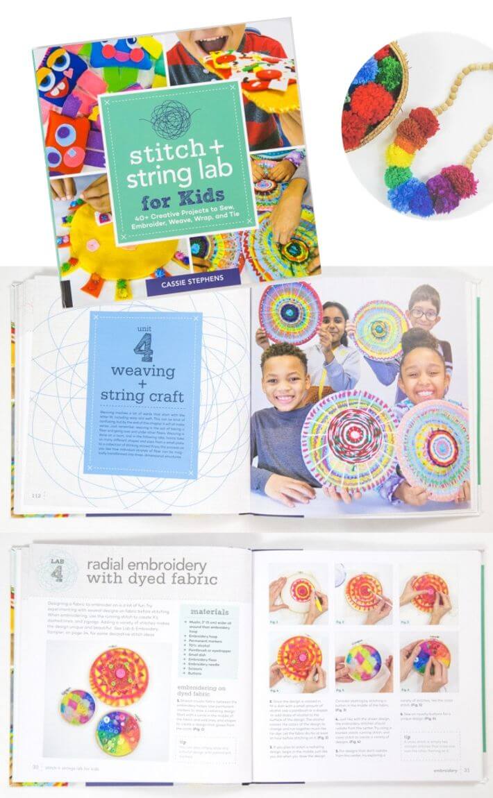 Stitch + String Lab by Cassie Stephens - 9 Art Activity Books for Kids