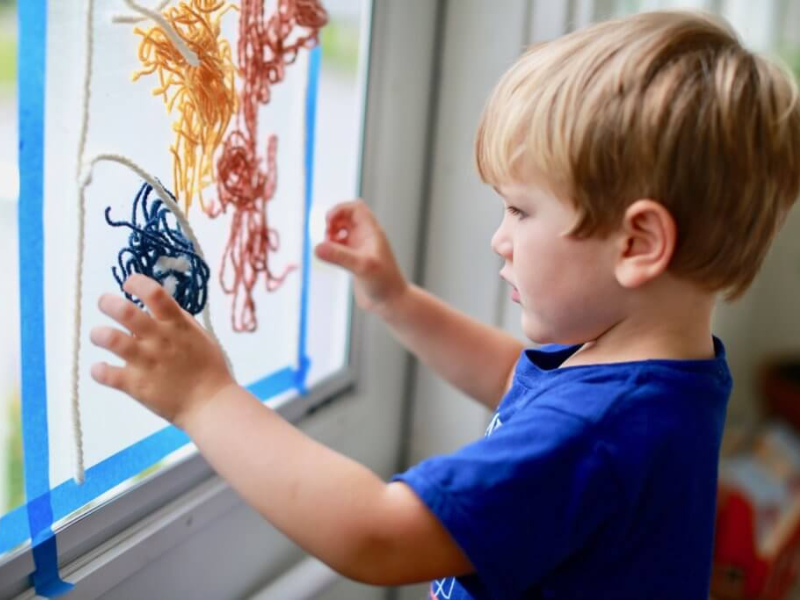 yarn suncatcher