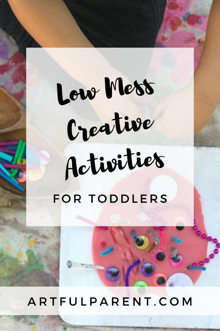 5 Low Mess Creative Activities for Toddlers