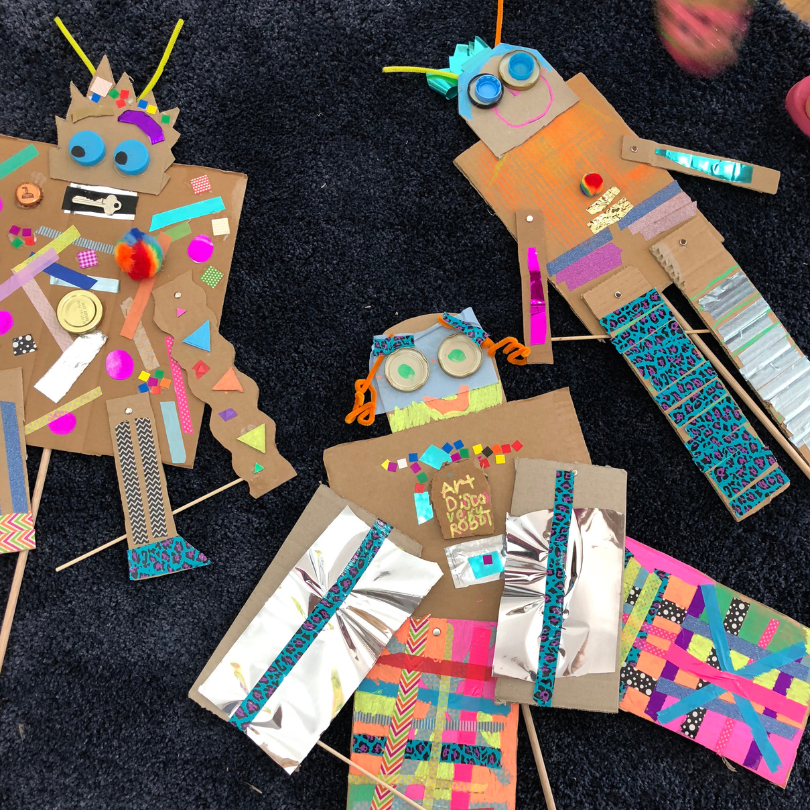 cardboard robots