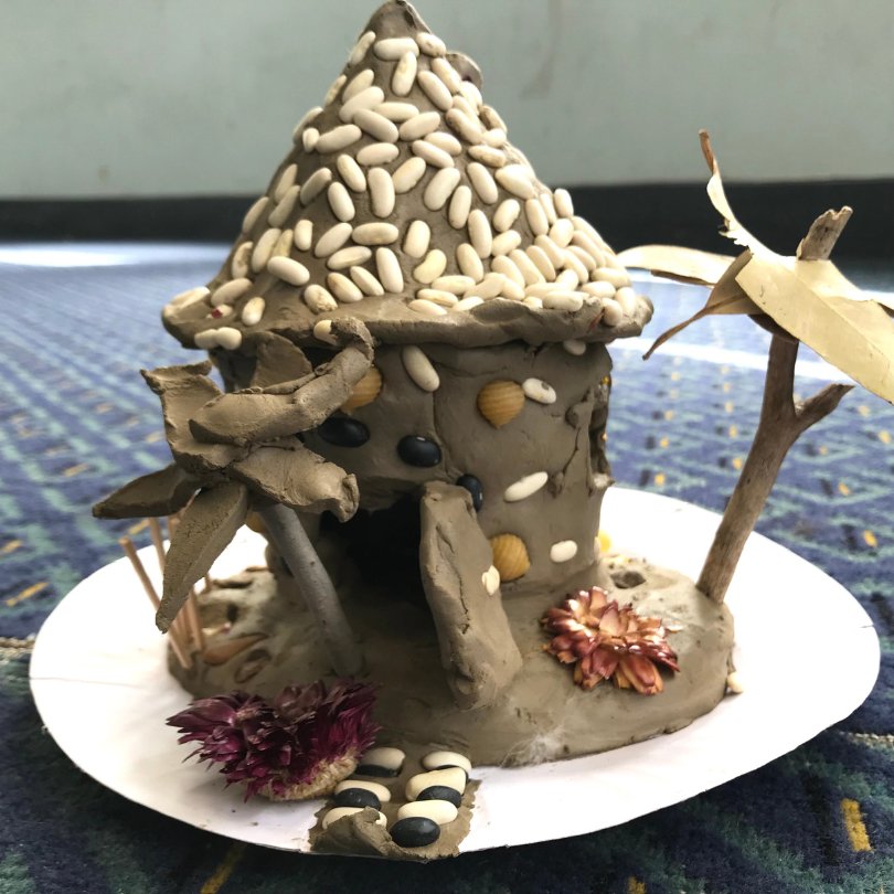 clay fairy house