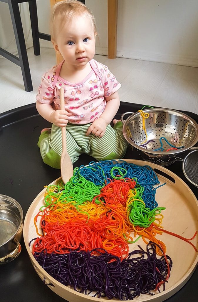 First Art Activities for Toddlers and Infants_pasta