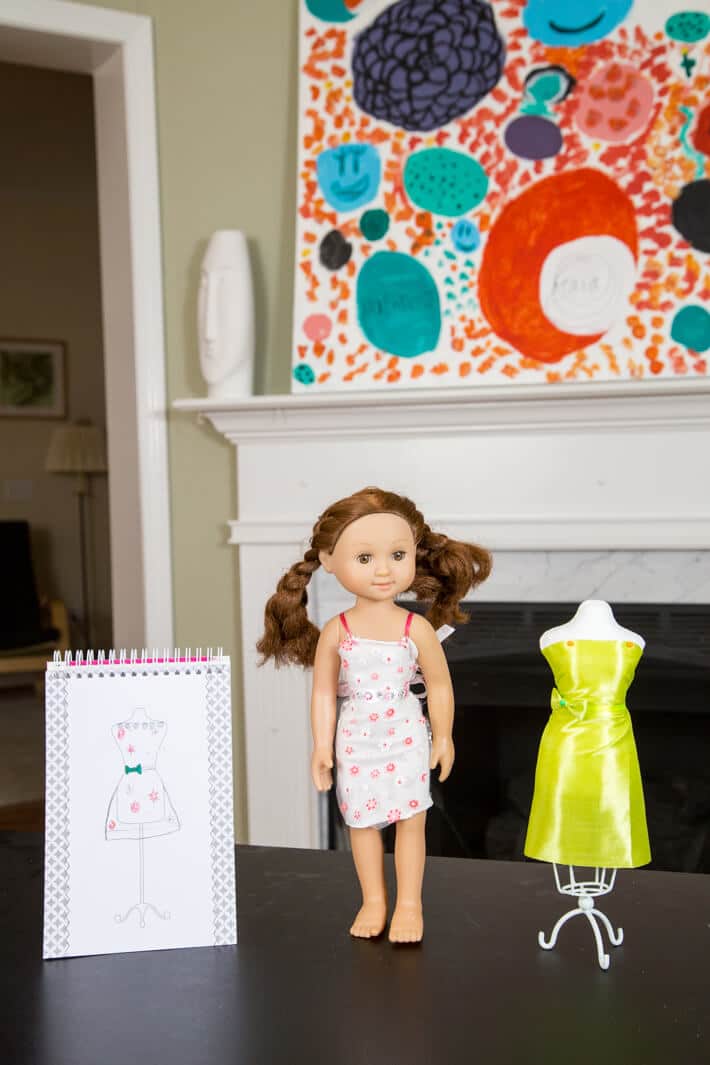 Fashion Design for Kids - designing outfits and sewing doll clothes for her American Girl Doll