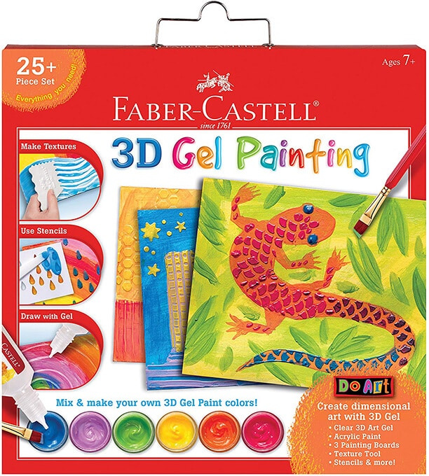 3D gel painting kits by Faber Castell for kids