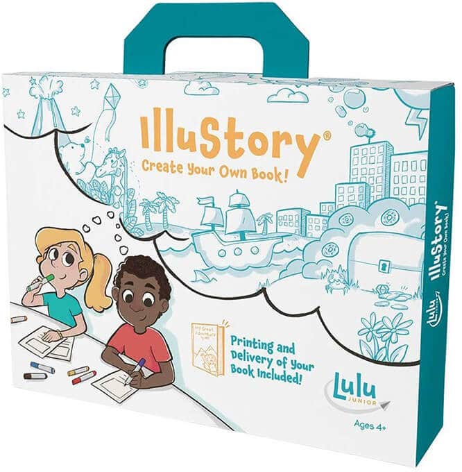 Draw and write your own story to be printed into a hardcover book by Illustory