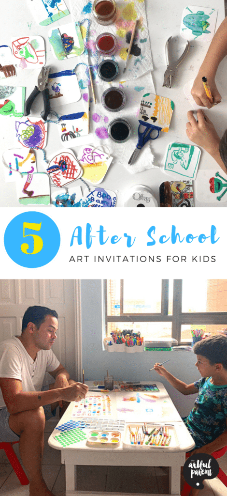 5 After School Art Invitations for Kids _ Pinterest