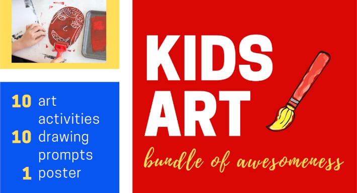 Kids Art Bundle of Awesomeness Graphic