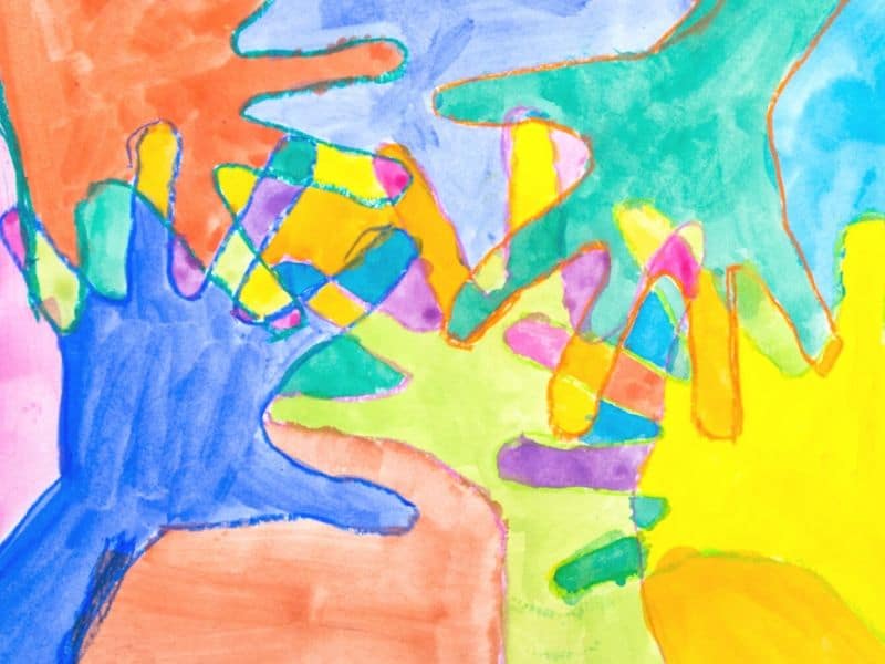 10 Things for Kids to Do at Home - Photo of Abstract Hand Art