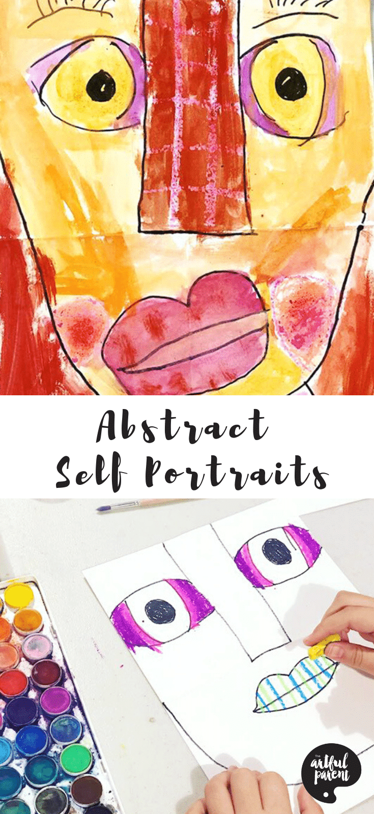 Autorretratos abstractos para niños _ Pinterest