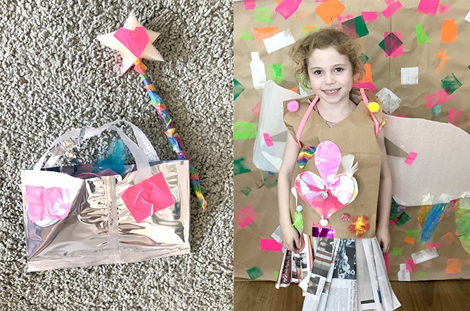 Creative DIY kids costumes with recycled materials