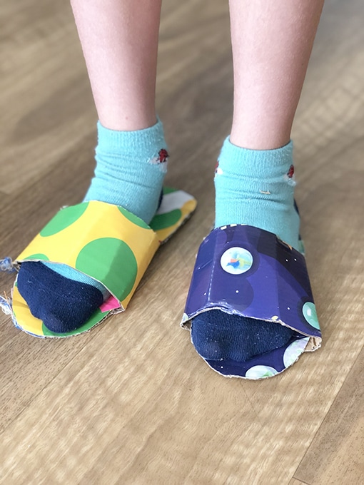 DIY shoes for kids costume