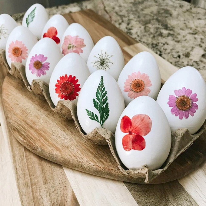 Pressed Flower Easter Eggs_ Little Pine Learner